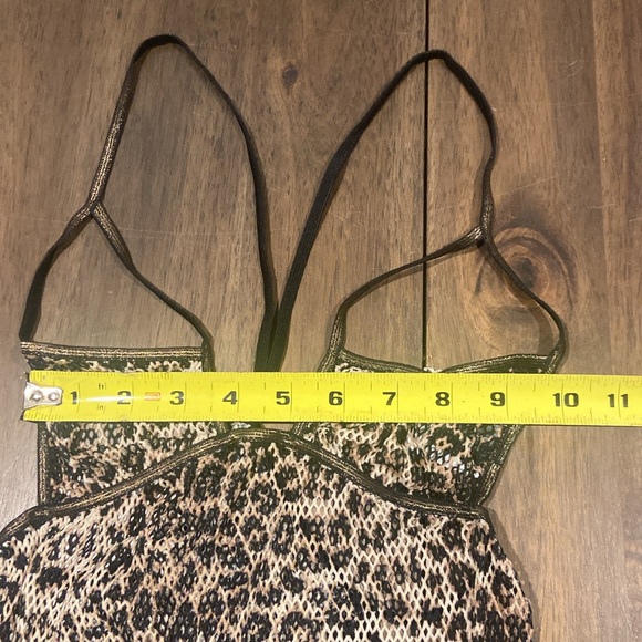 The Pleasure Company leopard babydoll with matching panties G-string - Picture 4 of 8